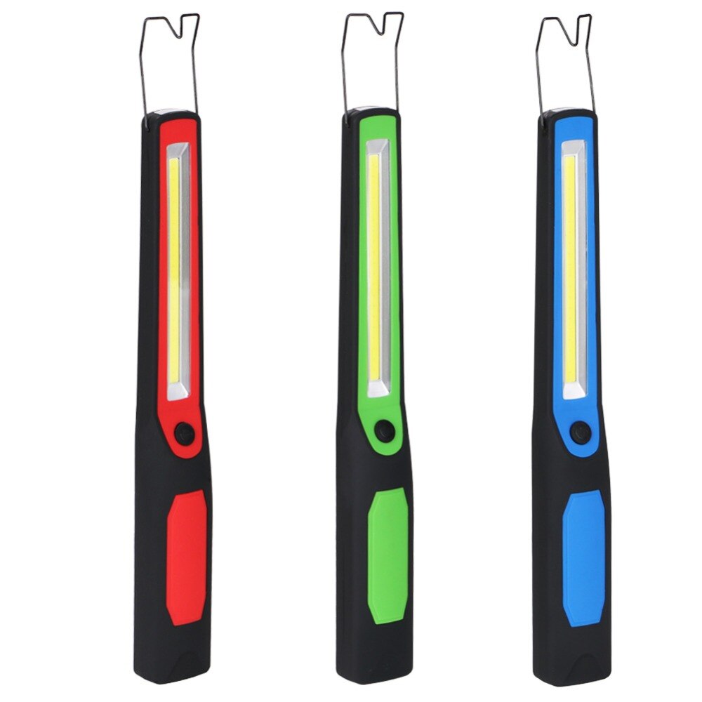 Luz LED de trabajo recargable por USB para coche, lámpara de emergencia de reparación magnética COB, linterna portátil para acampar, lámpara de gancho colgante