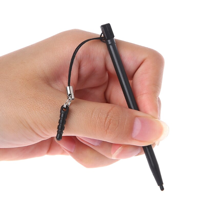 Stylet à pointe dure de stylet d'écran tactile résistif avec la corde de prise de poussière pour le PDA MP5 de position
