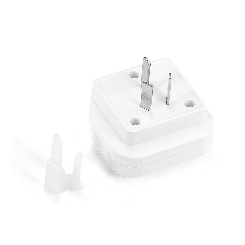 US CN EU To AU Plug Adapter American China European To Australian Zealand 3 Pin Travel Adapter Outlet Wall Charger Socket
