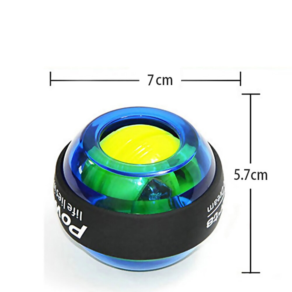 Glowing Wrist Ball Gyroscope Powerball Hand Gripper Centrifugal for Arm Wrist Training Muscle Relax and Relieve Stress Fitness