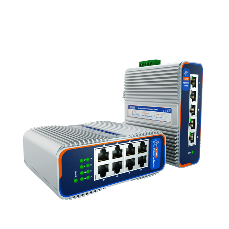 PUSR 5/8 Häfen Industrieller Ethernet-schalten Gigabit Lärm Schiene 10/100/1000 Mbit/s Staubdichtes USR-ISG/ISF