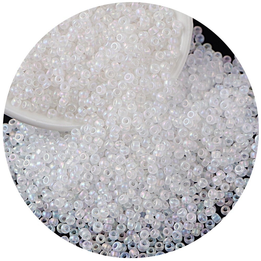 20g Mix Style White Miyuki Delica Glass Beads Sequins DIY Loose Spacer Round Beads Jewelry DIY Making Accessorie C0806: C5 20g 2mm 1000pcs