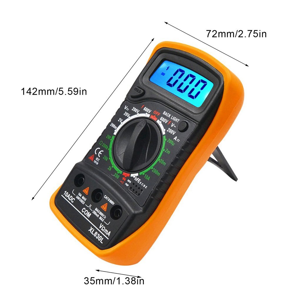 Portable High-precision Digital Display Universal Multi-function Meter With Backlight Electrician Multi-function Meter
