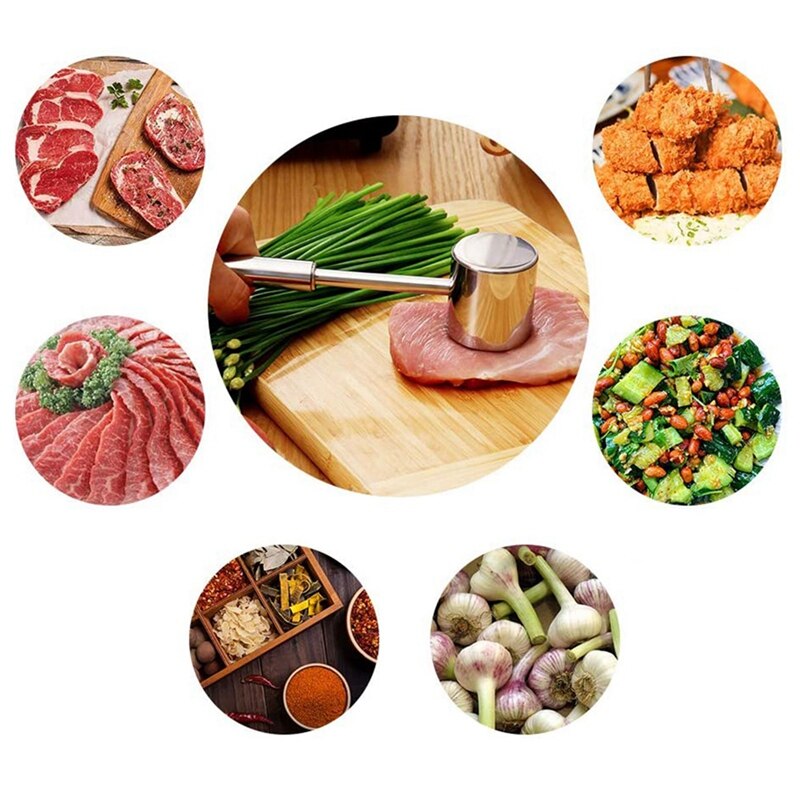 Meat Tenderizer,304 Stainless Steel Meat Mallet for Tenderizing Steak,Beef, Chicken, Iamb and Minced Meat -Dishwasher