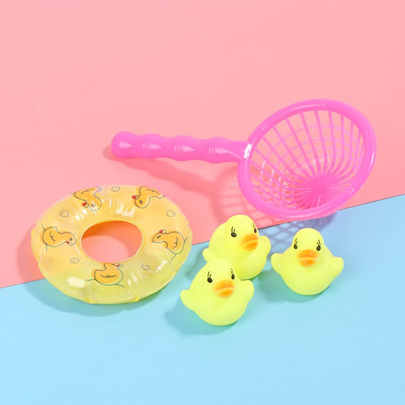 5 Stks/partij Willekeurige Mini Kleurrijke Rubber Float Bad Speelgoed Baby Badkamer Water Zwembad Speelgoed