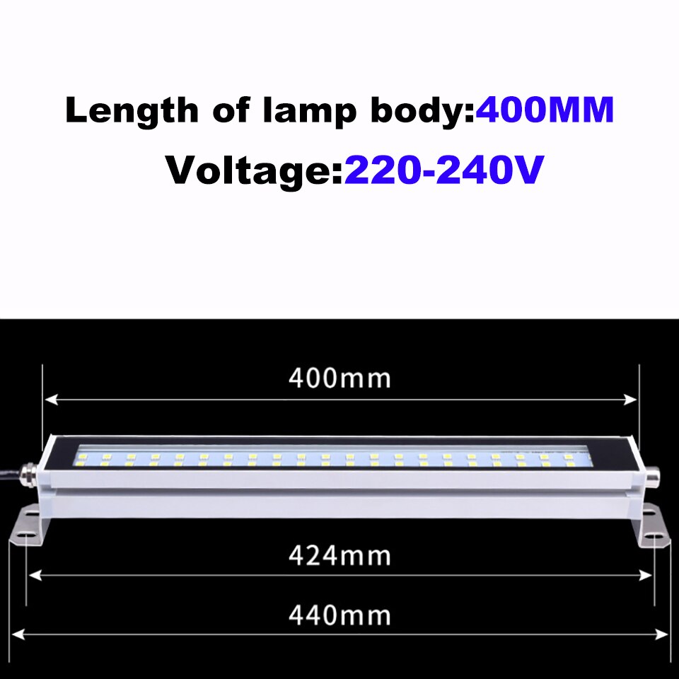 24V 220V LED Milling CNC Machine Tool Lights Waterproof Oil-proof Explosion-proof Workshop Surface Mounted Wall Working Lamp: 220-240V 400MM