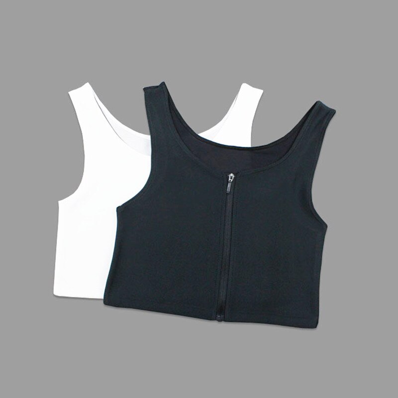 Zip short corset Strengthen Bandage Reinforced Short Corset Tomboy Lesbian Tank Tops Chest Shaper Breast Binder Trans Underwear
