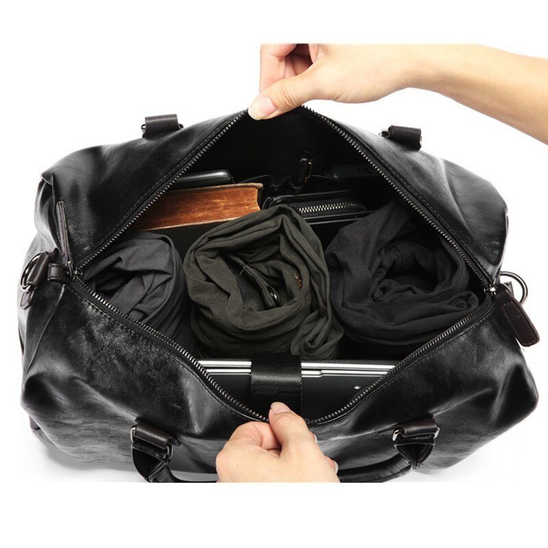 Mannen Reistassen Lederen Duffle Bagage Weekend Plunjezak Man Borse Donna Grandi Waterdichte Tote Handtassen Bolsas Masculina