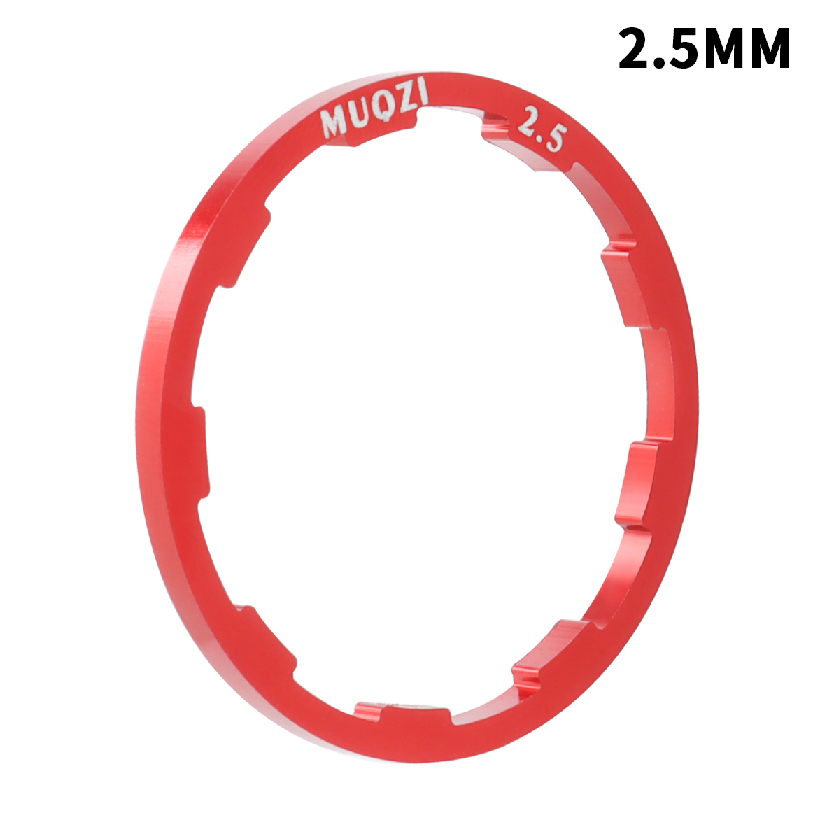 MUQZI-arandela de buje de bicicleta de montaña, 1mm, 1,5mm, 1,85mm, 2mm, 2,18mm, 2,35mm, 2,5mm, junta para 7 8 9 10 11 12 velocidades, espaciador de volante de Cassette: Multicolor