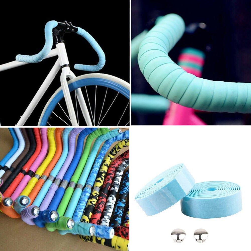Poignées de guidon de vélo en liège, bandes enveloppantes de vélo et deux bouchons de barre, sport de plein air, accessoires antidérapants