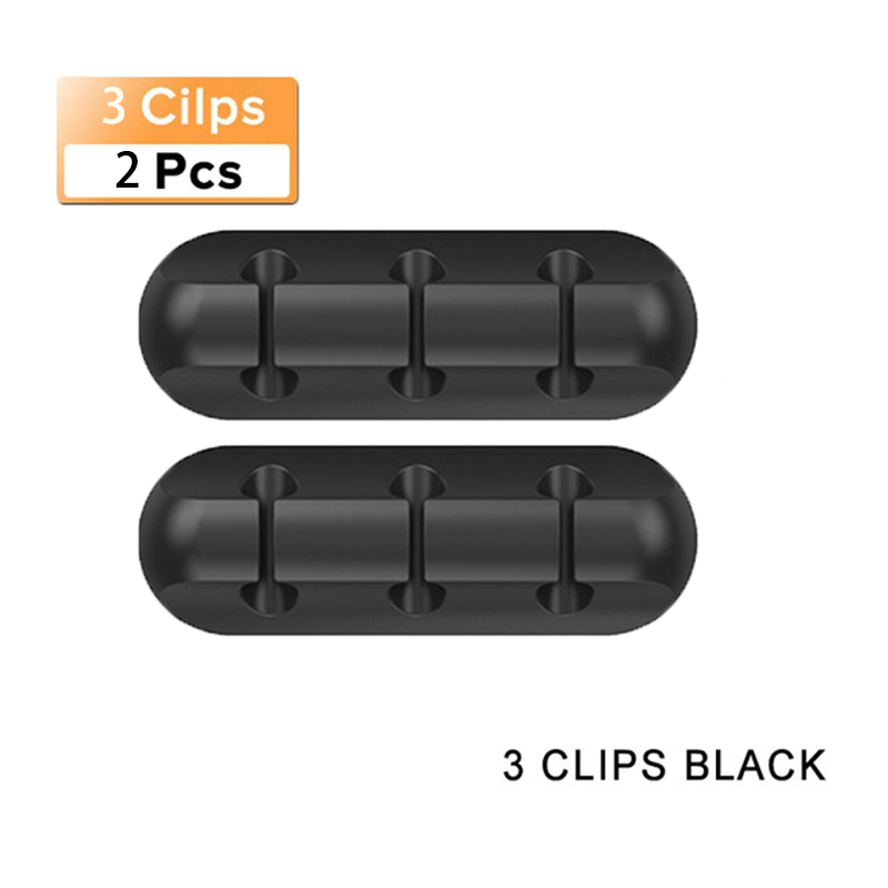 Kabel organizator ładowarka Protector dla iPhone 11 mysz słuchawki uchwyt na kabel klipy na biurko przewód nawijacza przewód USB zarządzanie kablami: 2 pcs 3 clips