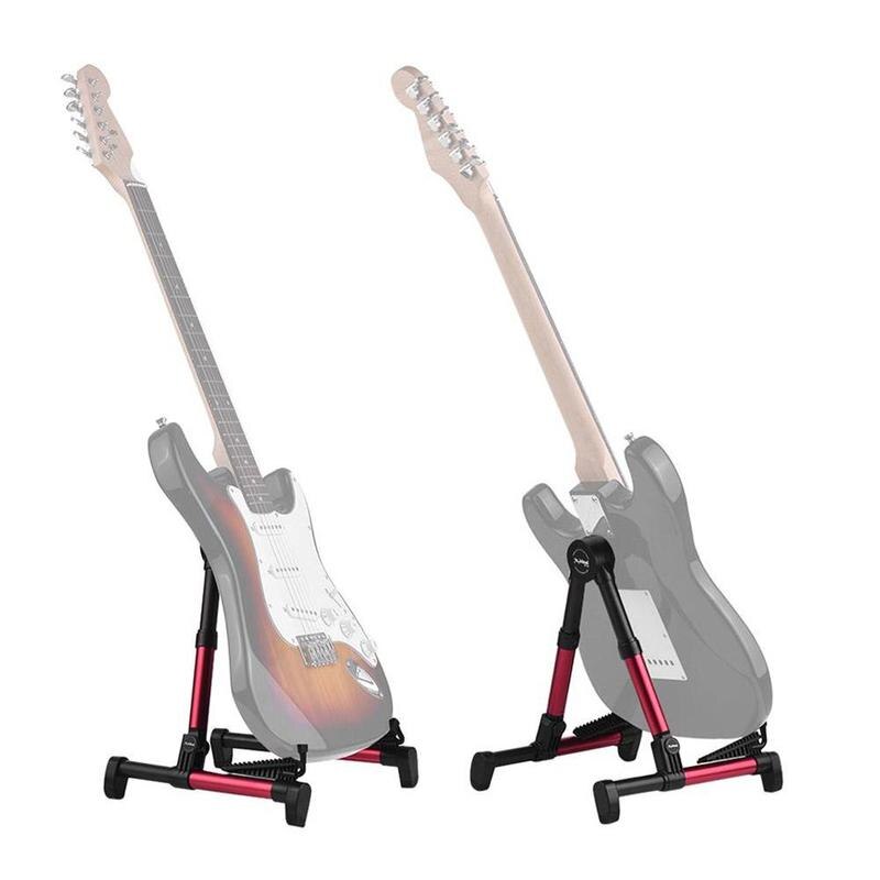 1 stk guitarstativ abs letvægts udtrækkeligt foldbart stativholder en hylde hjemme stativ guitarstativ gulvstående værktøj