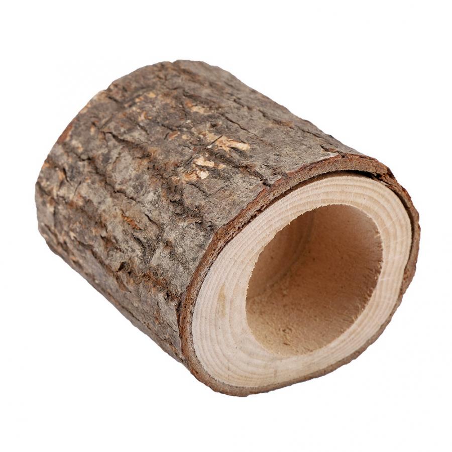 Wood Candle Holder Stand Timber Pile Candle Holder Stand Candlestick Log Flowerpot Ornament Decor Candle Holder Home Decoration