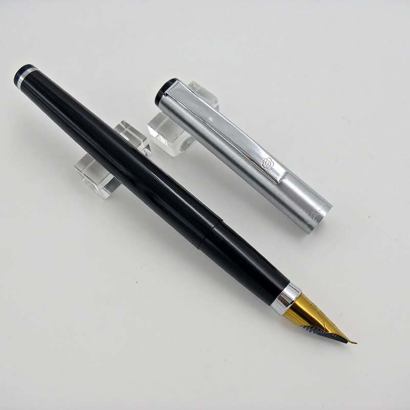 Hero old Stock 345 Fountain Pen Ink Pen Calligraphy Fude Nib Pull Out Cap Silver Clip School Student Office Stationery Writing