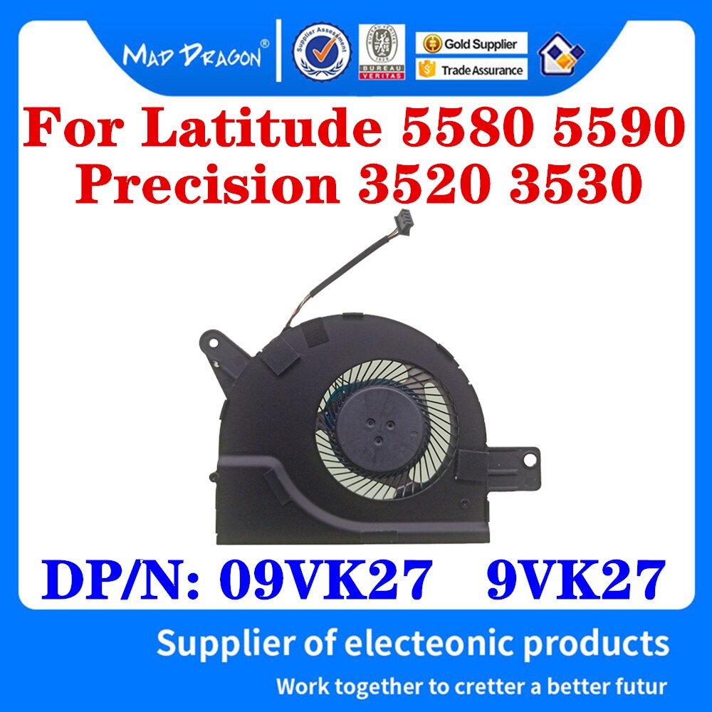 Nuova CPU originale Ventola di Raffreddamento del Dissipatore di Calore per dell latitudine 5580 5590 E5580 di Precisione 3520 3530 Del computer Portatile 09VK27 9VK27 02K3PX 2K3PX: FAN