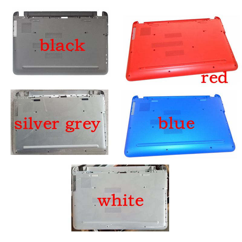 Gzeele Laptop Bottom Shell Voor Hp Pavilion 15-ab065tx 15-Ab Lagere Case Bottom Base Cover Blauw Rood Zwart zilver Grijze Kleur