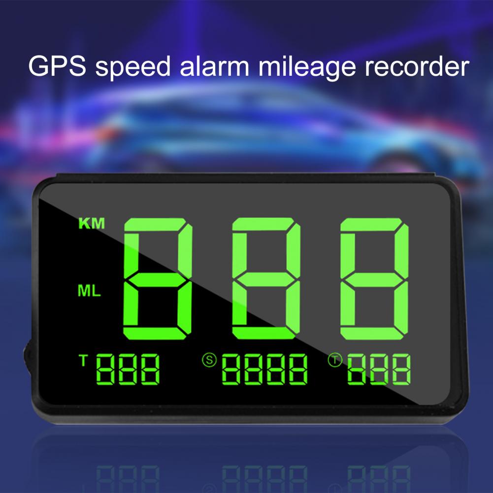 Car Odometer Useful Large Screen GPS Speedometer ABS Vehicle Odometer