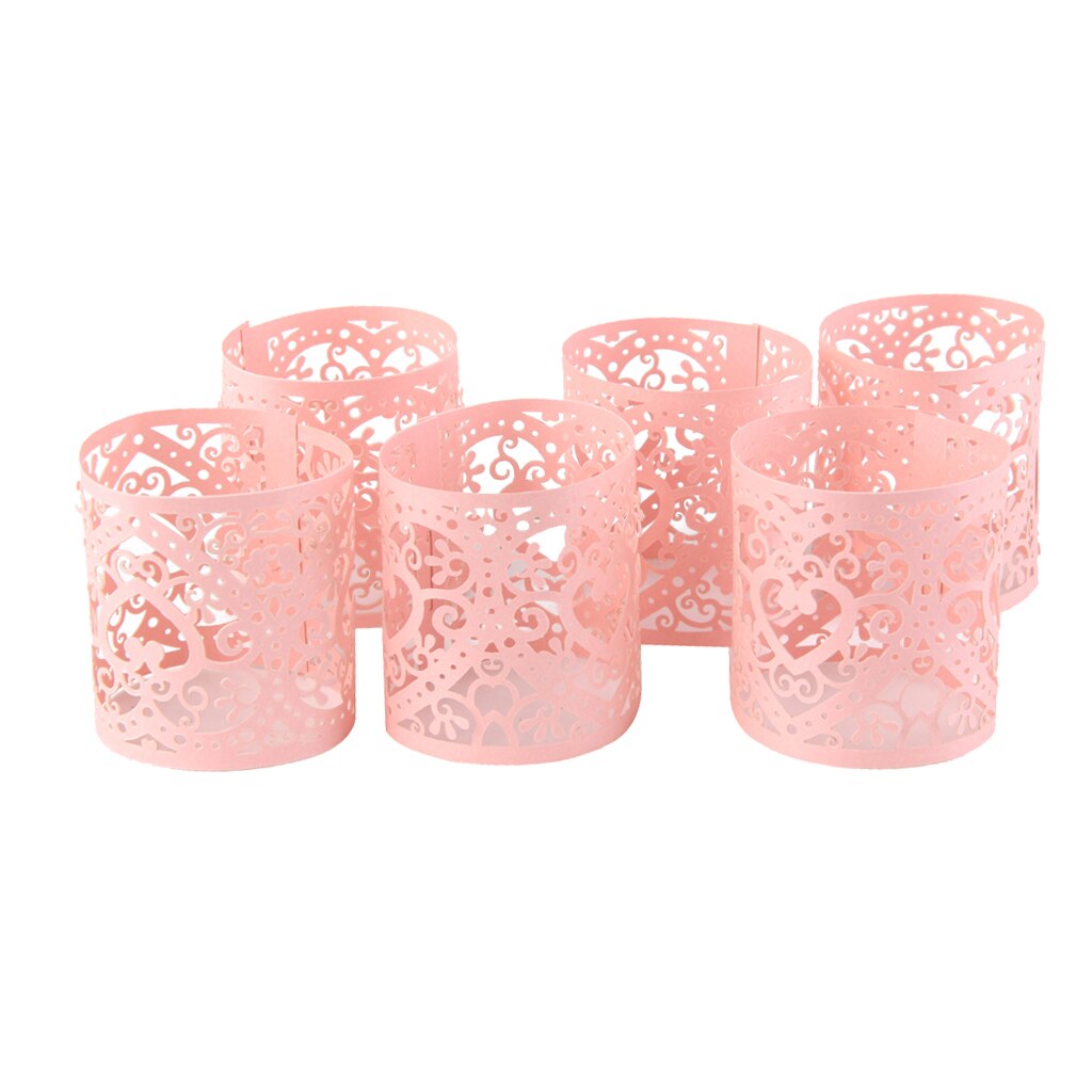 18pcs Table Decorations Wedding Party Tea Paper Tea Light Tea Heart Card for Wedding Christmas Party Table Decorations