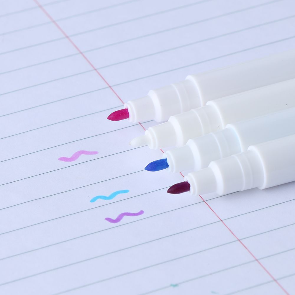 Rotulador de tinta con ojal de 30mm para escuela, material de oficina, marcador de tinta soluble en agua para punto de cruz, herramienta de bordado de tela borrable, 1/4 Uds.
