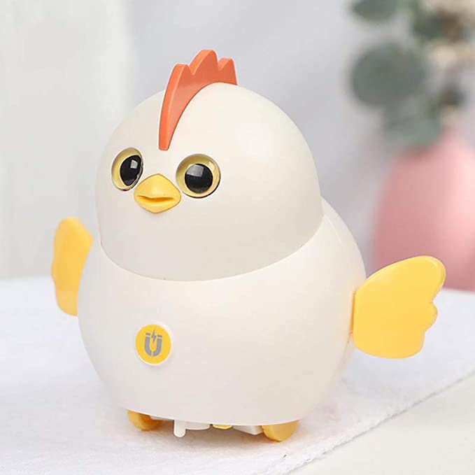 Chica mecedora eléctrica para caminar, juguetes para niños adultos: Blanco
