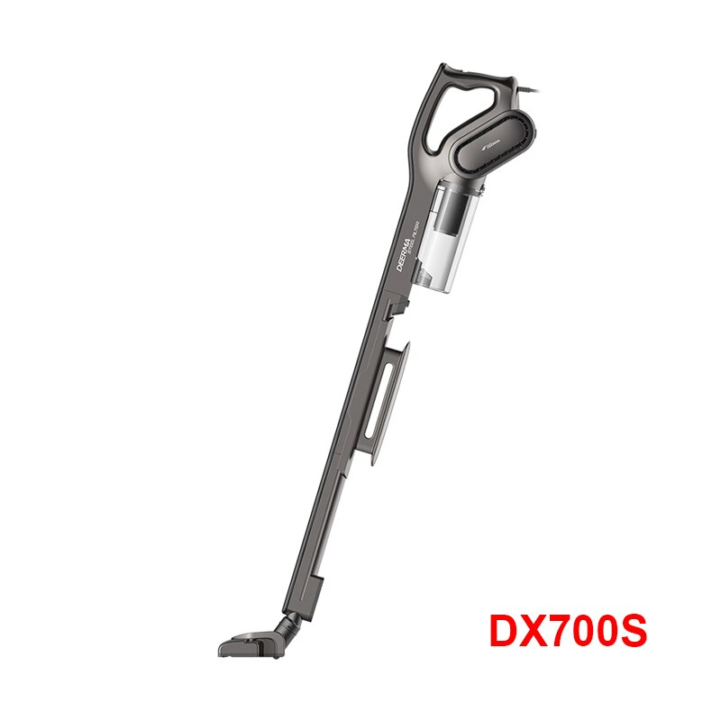 Deerma DX700 DX700S Handheld Vacuum Cleaner Household Strength Dust Collector Home Aspirator: Black