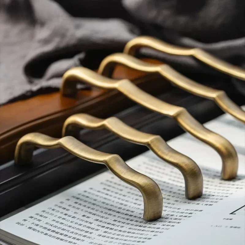 Antikke bronze messing skabsgreb retro garderobe skoskabe til skuffer køkkengreb tilbehør