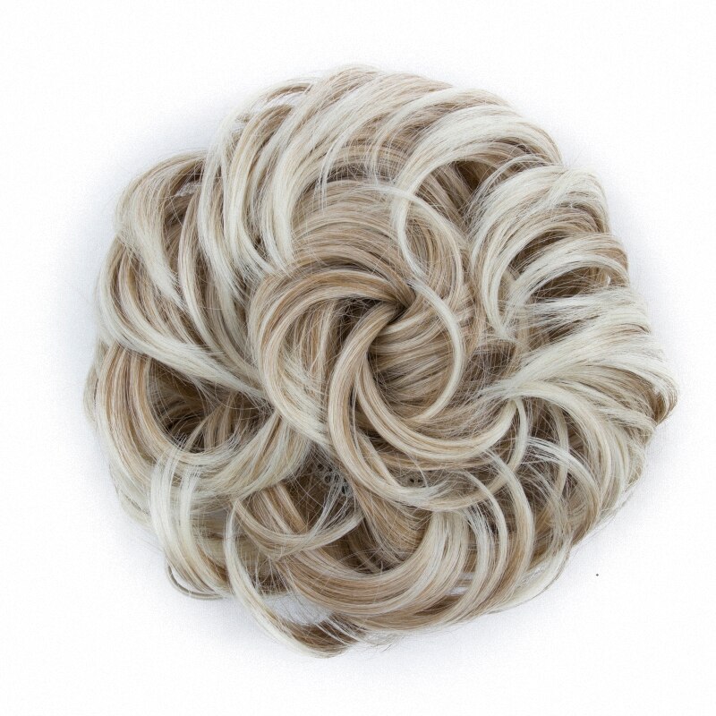 Synthetic Bun Wavy Hair Drawstring Chignon Messy Extensions HairPiece Scrunchie High Temperture Fiber: Color 27T613