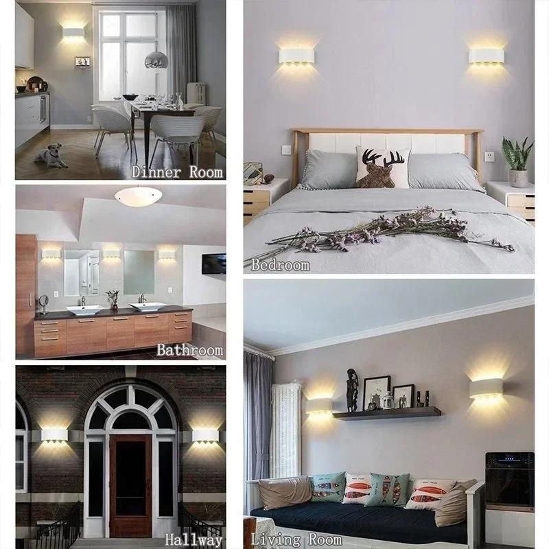 LED Wandlamp AC110V-220V Outdoor Bewegingssensor Licht Waterdichte Wandlamp Veranda Tuin Woonkamer Straat Trap Verlichting