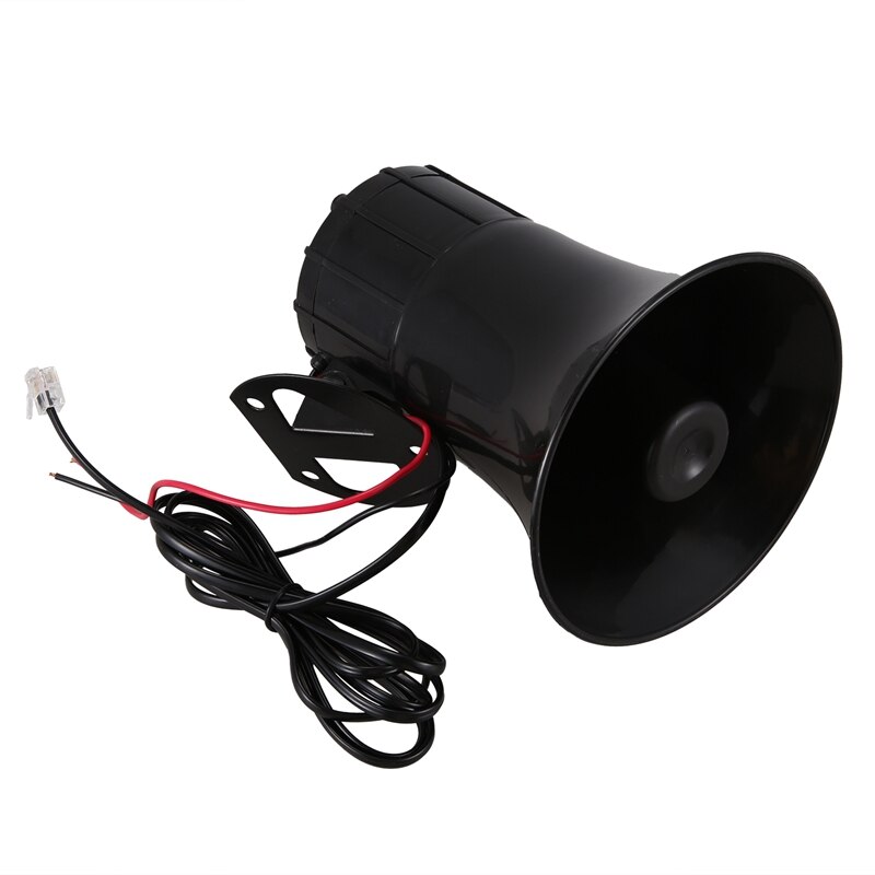 3 Tone Sound Car Recording Emergency Siren Horn Mic Emergency Amplifier Hooter Fire Alarm