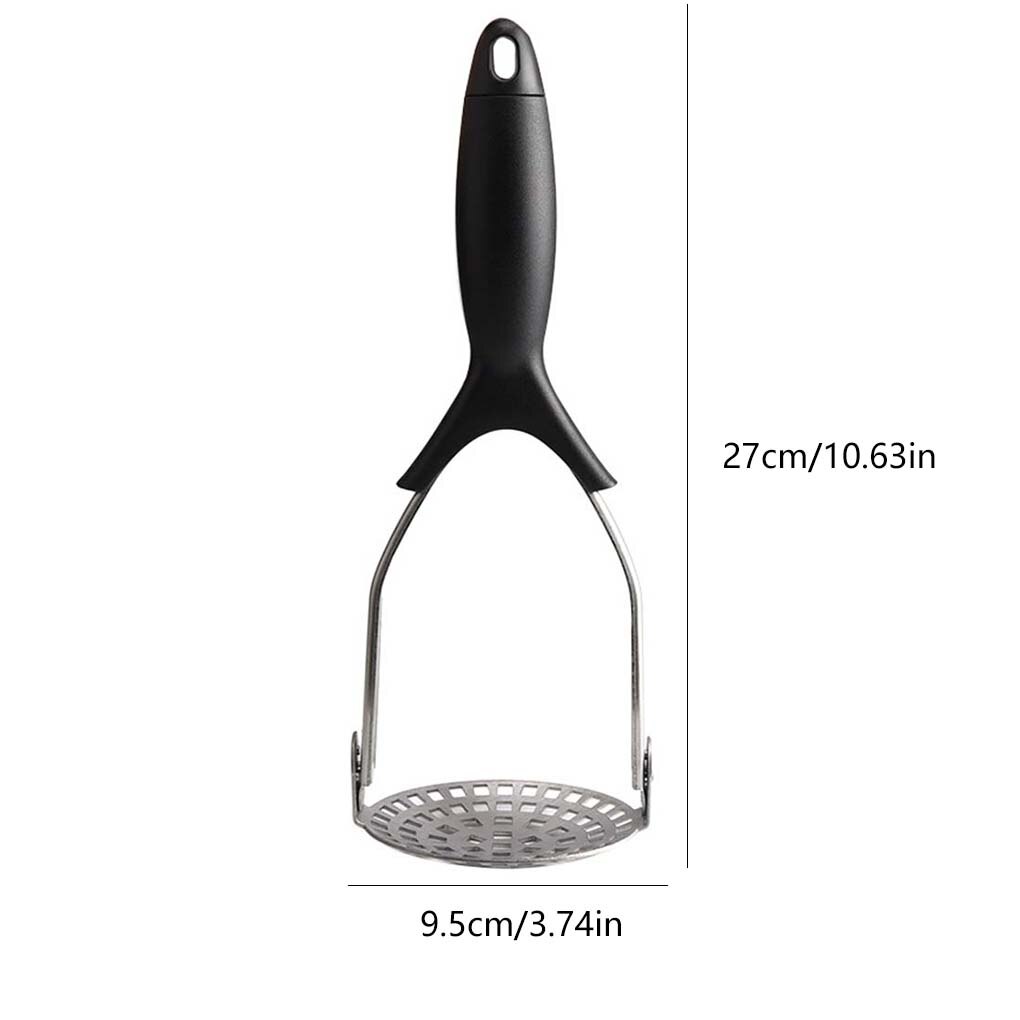 Aardappelstamper Rvs Aardappel Rijst Groente Fruit Knoflook Smasher Eten Pers Smash Tool Geperst Aardappel Stamper Tool: Default Title