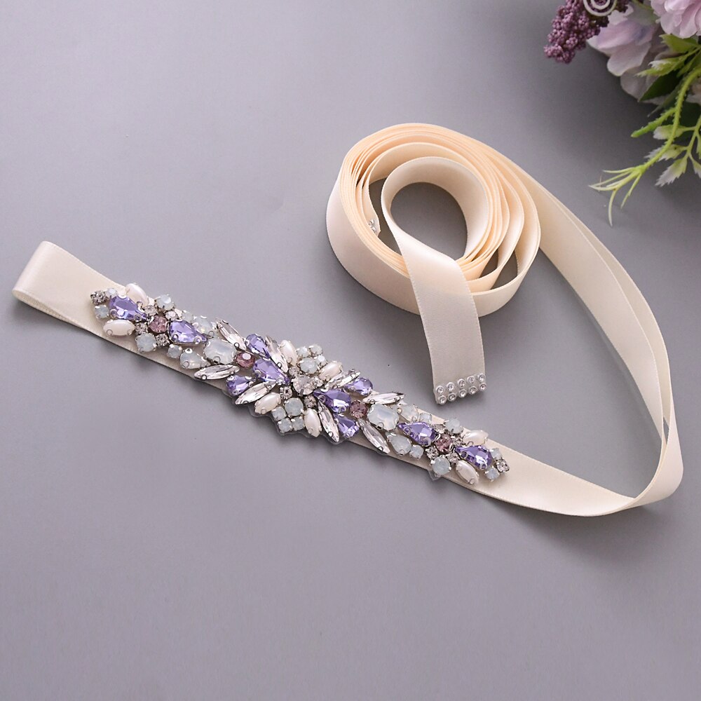 Trixy  s451 ursnygga bröllopsbälte skärp dam strass bälte brud skärp bälte kristall bälte diamant bälten för bröllop tillbehör