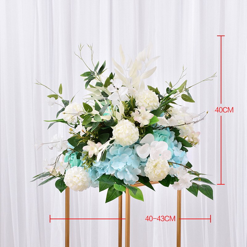 Bryllup ceterpiece blomst kunstig 40cm blomsterbold borddekoration hjemmefest blomstret scenearrangement blomster