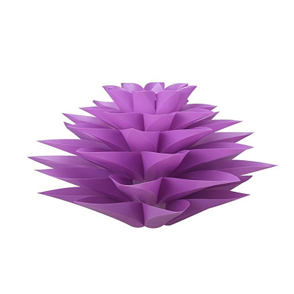 Lotus Kroonluchter Lampenkap Diy Lotus Bloem Zes-Layer Lampenkap Romantische Kamer Hangende Verlichting Cover Hotel Bar Decor: Paars