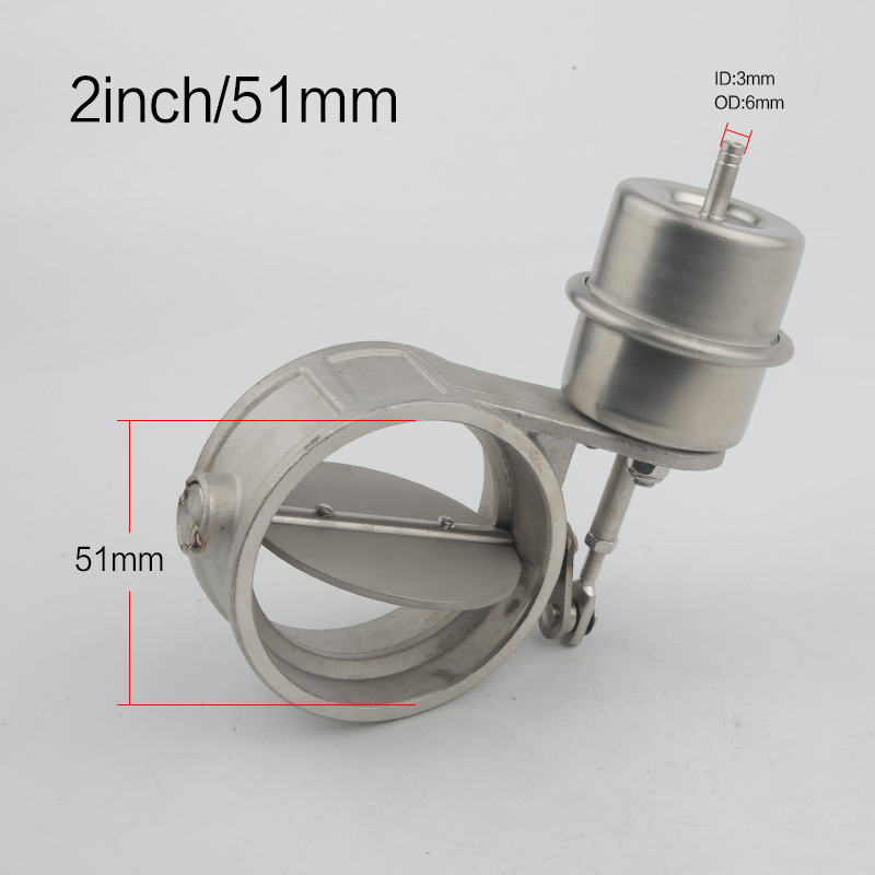 Vacuum Activated Exhaust Cutout 2&#39;&#39; 51MM Open Style Pressure: about 1 BAR For FORD MONDEO TDCi