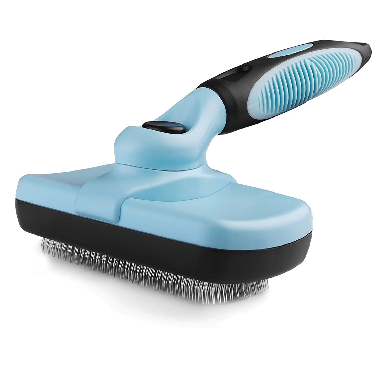 Self-Cleaning Slicker Brush Easy to Clean Dog Brush Retractable Pet Grooming Brush Premium Grooming Tool for Dog Cat: Blue