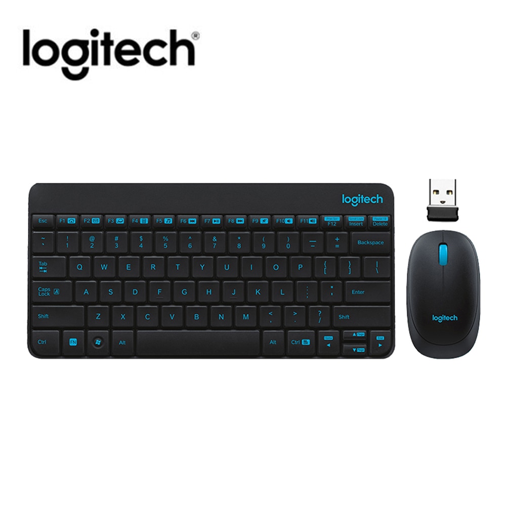 Logitech MK245 USB Nano sans fil Mini jeu clavier ensemble 1000DPI souris ergonomique Combos ensemble pour ordinateur portable de bureau à domicile