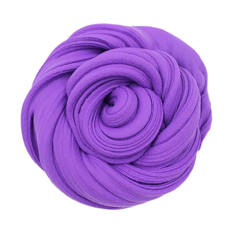 Colorful Fluffy Floam Slime Foam Beads Supplies Antistress Cotton Clay Magic Sand Toy Intelligent Plasticine for Kids: Dark Purple