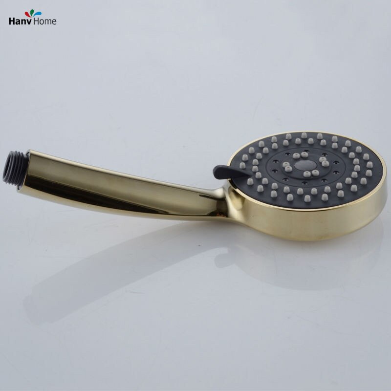 Gold ABS 3 Function Hand Held Shower Head &150cm shower hose & ABS Shower Holder