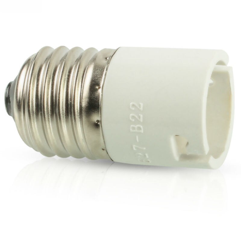 10x E27 para B22 LED Lâmpada Luz Lâmpadas Conversor Adaptador Feminino Titulares Baioneta 250 V 500 W Plástico