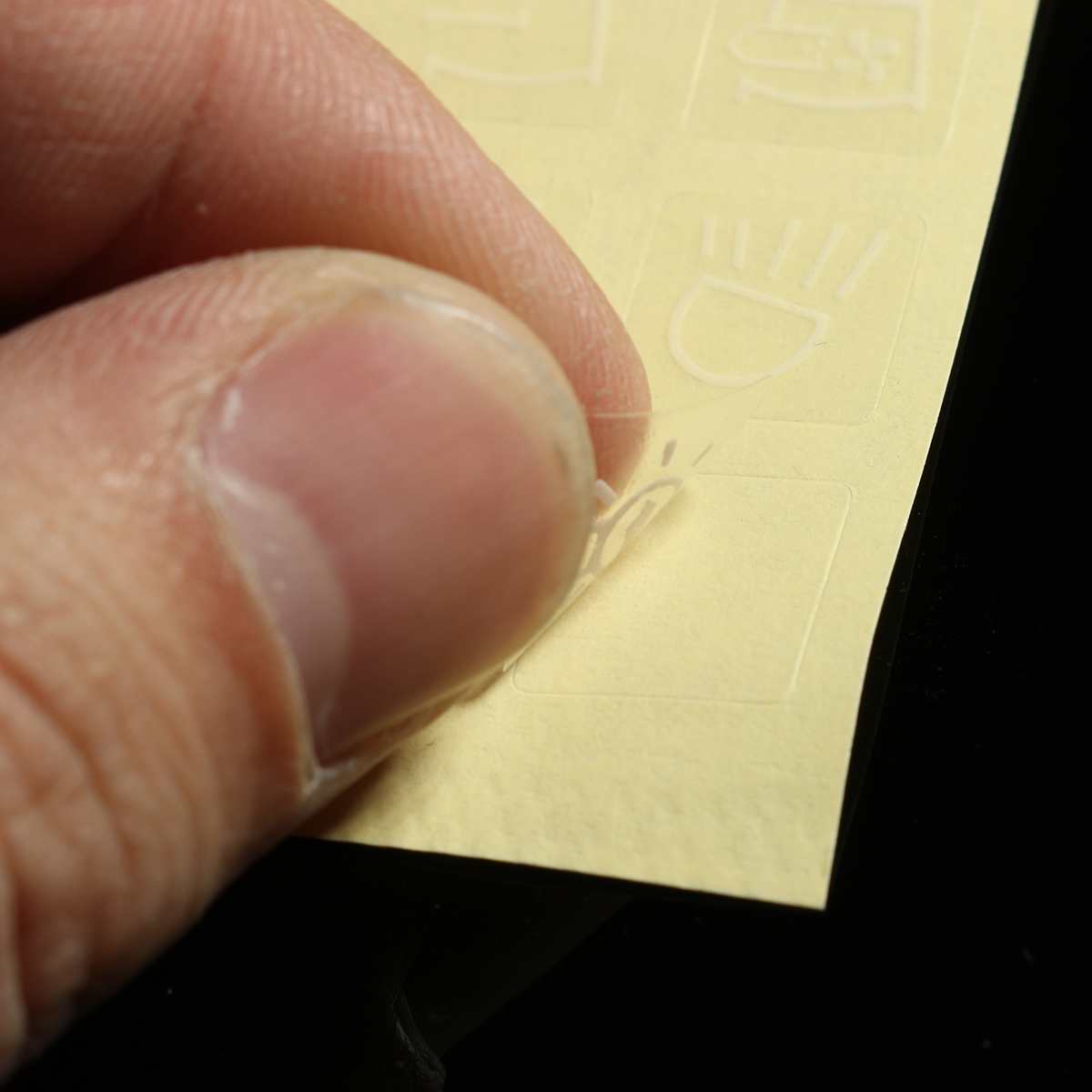 1 Set 50pc Caravan Marine Boat Instrument Switch Circuit Panel Decal Sticker Label Clear