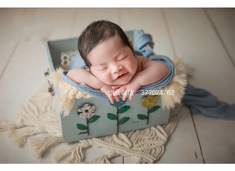 Newborn Photography Backdrop Blanket Bohemian Handmade Knitting Blanket Baby Photogarphy Props Blanket Shoot Studio Accessies