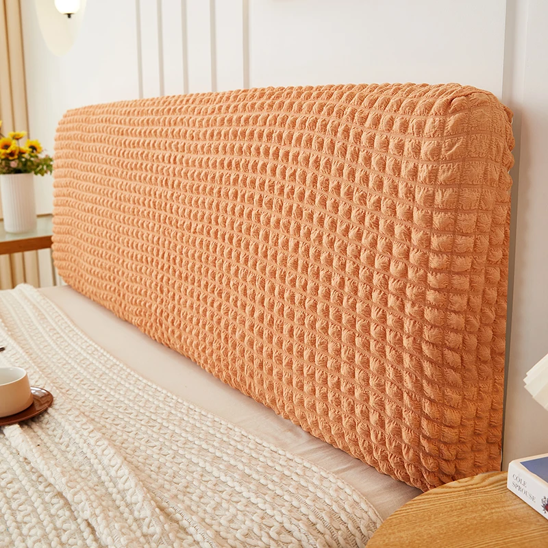 Effen kleur Hoofdeindehoes Tweepersoonsbed Bubble Plaid Elastisch Bedhoofdhoes Stofdichte hoofdsteunhoes voor woondecoratie Seguridadnica Diego Diego Anderson: 200*220 Cm / Light Grey