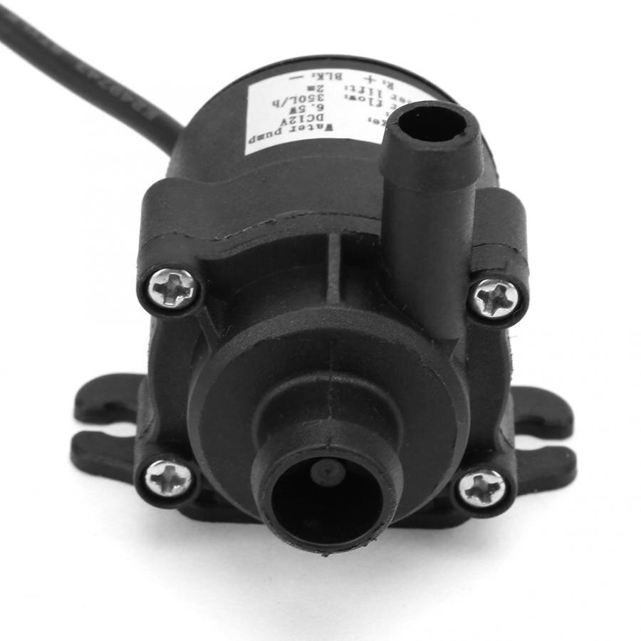 DC 12V 6.5W Brushless Water Pump Portable Mini Ultra Quiet Submersible Pumoo Low Pressure For Cooling System Fountains Heater