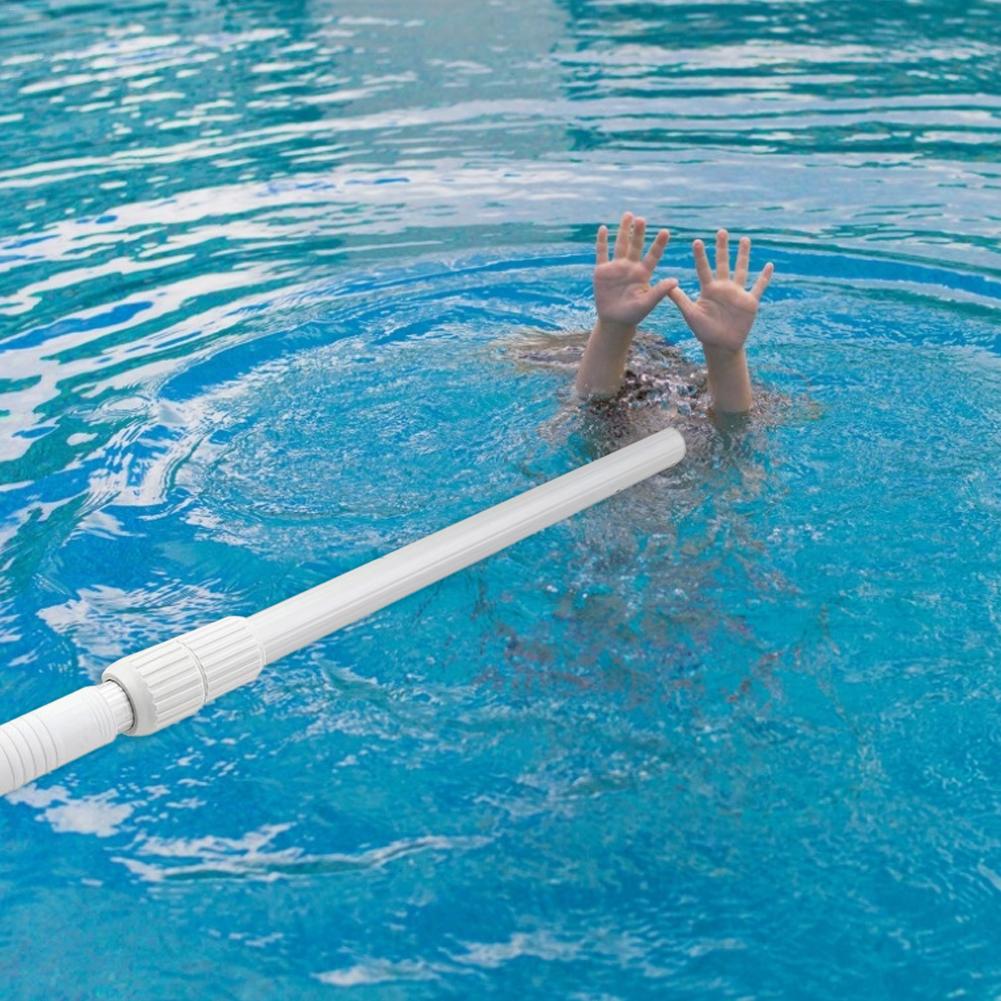Portable Swimming Pool Skimmer Aluminum Alloy Telescopic Handle Stick Joint For Brush Salvage Net Swimming Pool Tool