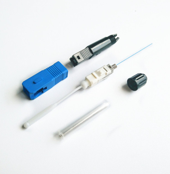 50Pcs/Lot SC/APC SC/UPC Connector Optical Fiber Fusion FTTH Fast Aadaptor,SC APC UPC SOC Fast Connector Splice on Connector