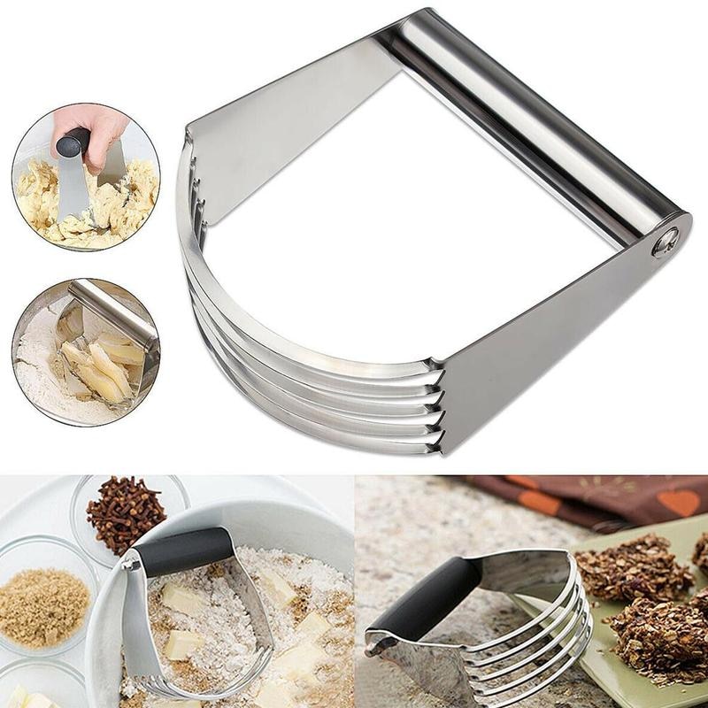 Baking Pastry Blades Butter Lard Manual Dough Blender Stainless Steel Flour Mixer Kitchen Baking Tools