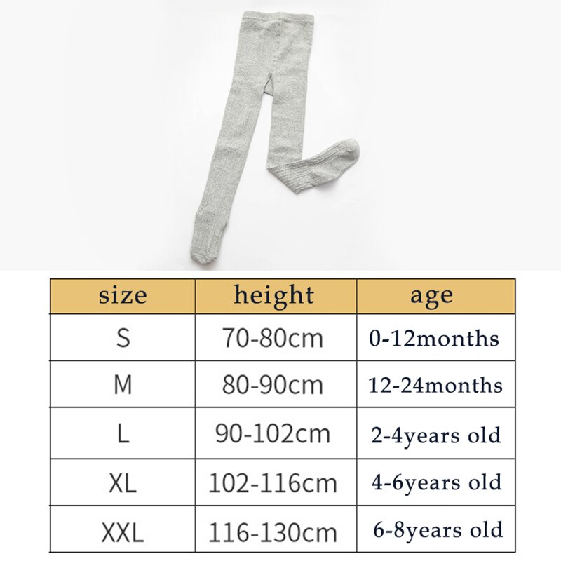 Collants do bebê da cor sólida algodão macio collants da criança recém-nascidos para a menina meias de malha inverno meninas meia-calça