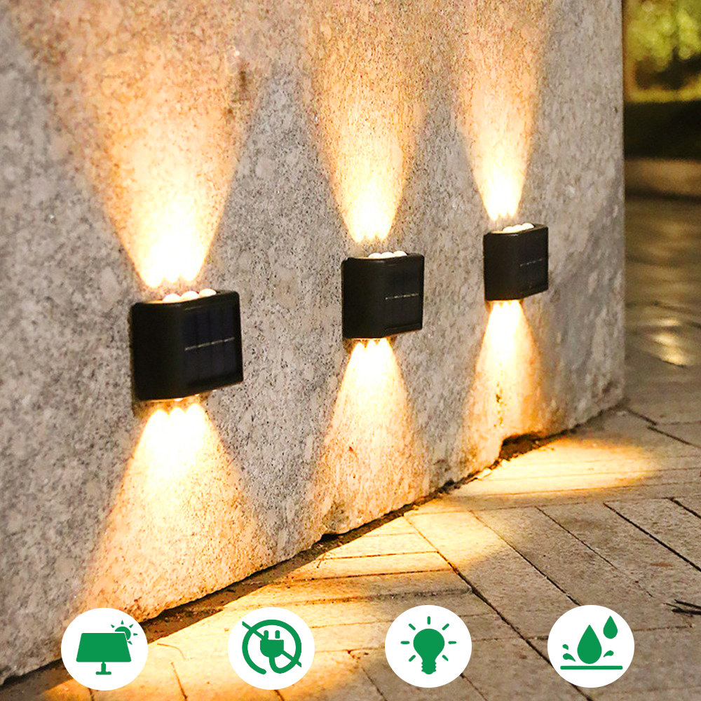 Solar Wall Light Outdoor Waterproof Balcony Wall Lights for Courtyard Street Landscape Garden Decor Lamp Solar Outdoor Wall Lamp