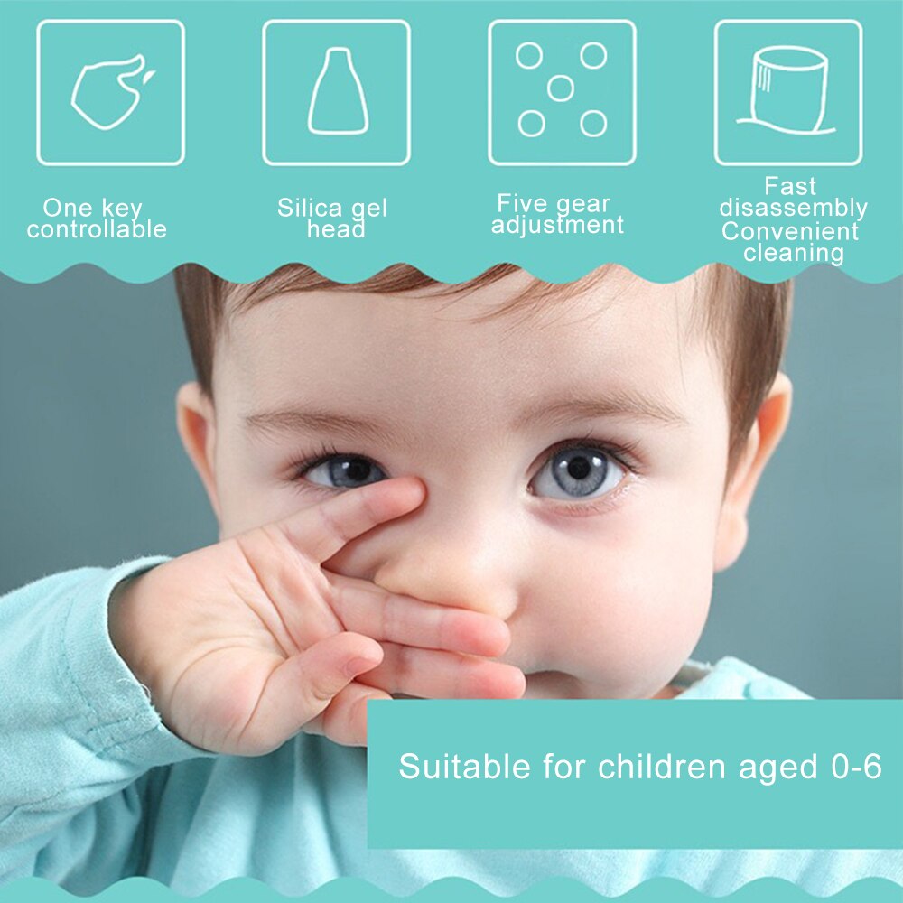 Newborn Baby Care Nasal Aspirator Snot Nose Cleaner Children Kids Electric Safety Suction Nasal Absorption Infant Snot Cleaner