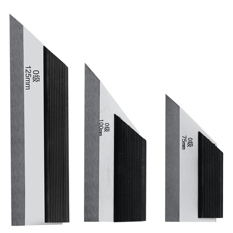 Woodworking Ruler Kit Stainless Steel Straight Edge Ruler 75/100/125mm Durable